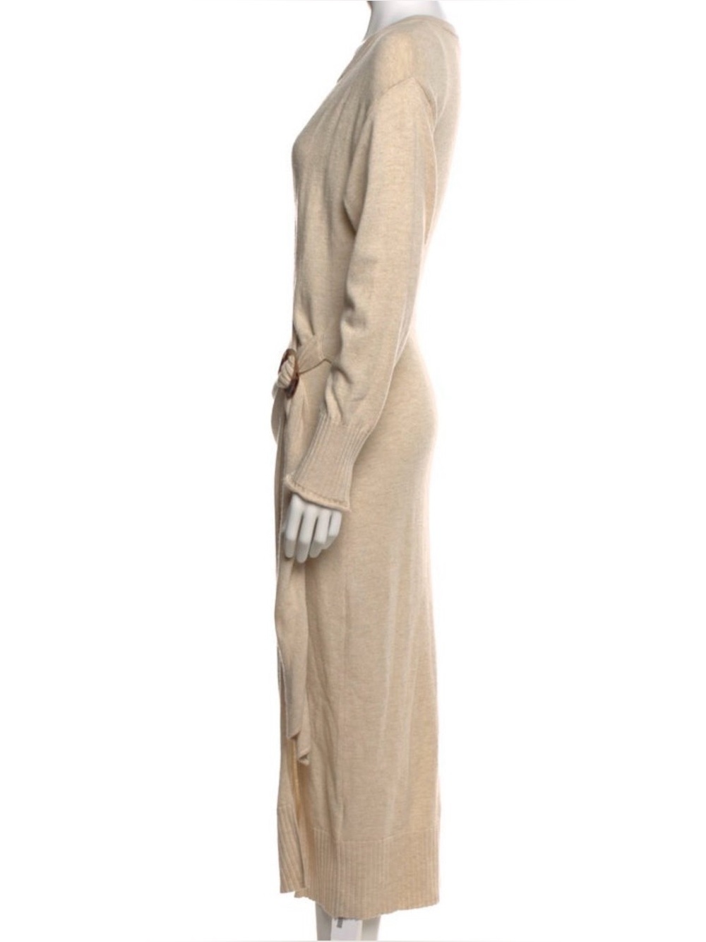 Jonathan Simkahi Evalynn Beige Knit Sweater Dress - Picture 6 of 8